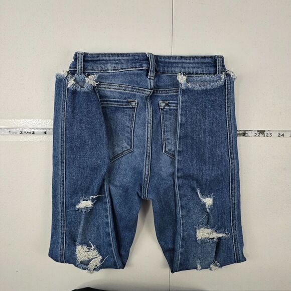 KanCan Signature VBK1448A Distressed Skinny Jeans Blue Sz 27 #4064 - Picture 3 of 12